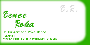 bence roka business card